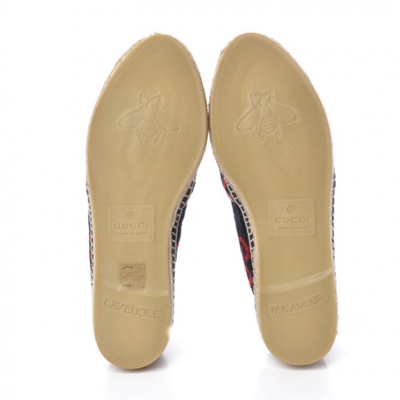Gucci Monogram Velvet Espadrilles Size 35 - Picture 7 of 7